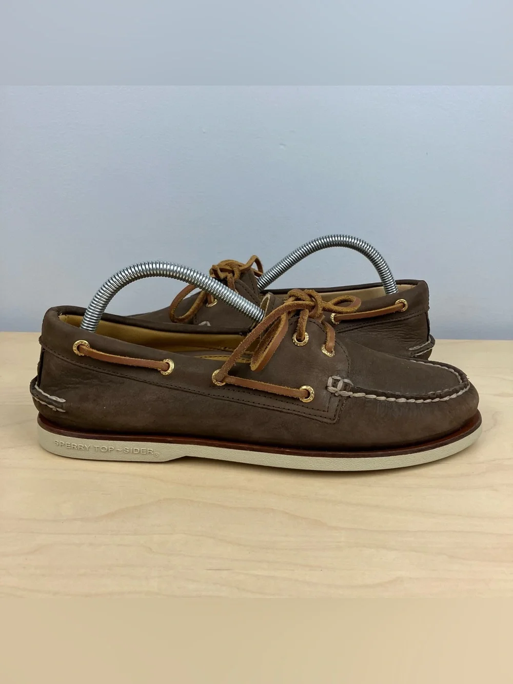 Sperry Gold Cup Men’s Size 9.0 Classic 2 Eye Brown Leather Boat Deck Shoes